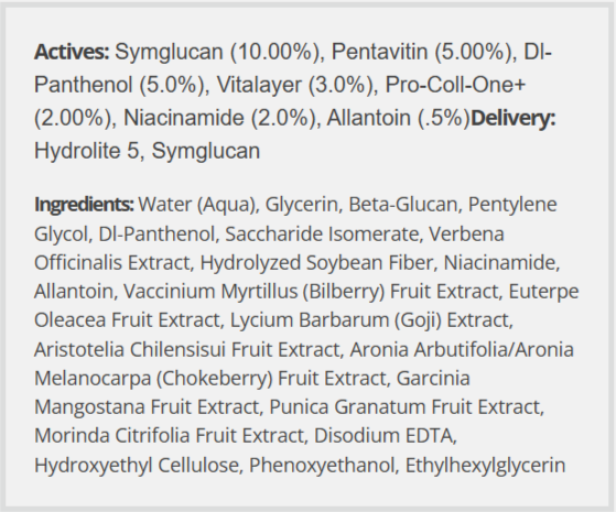Dermefface FX7 Supplement Facts