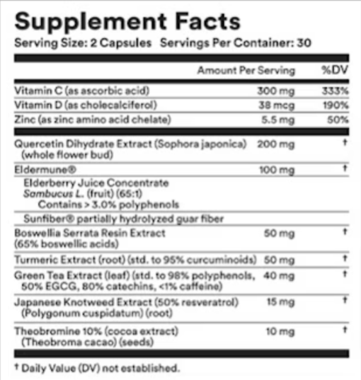 BioShield MD supplement-facts